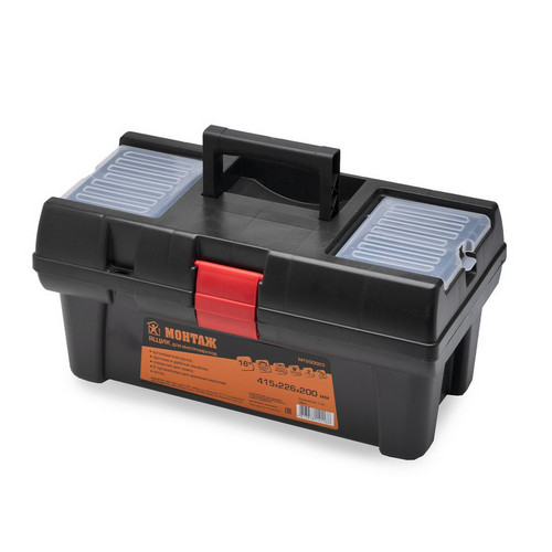 Купить Ящик для инструментов 16'' 41,5*22,6*20см 2 органайзера лоток МОНТАЖ MT200023                        