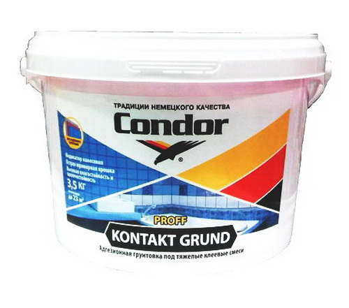 Купить Грунтовка акриловая Kontakt Grund адгезионная 3,5 кг Condor