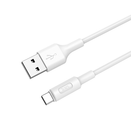 Купить Кабель USB HOCO X25 Soarer USB на Type-C 1 метр 2А ПВХ белый