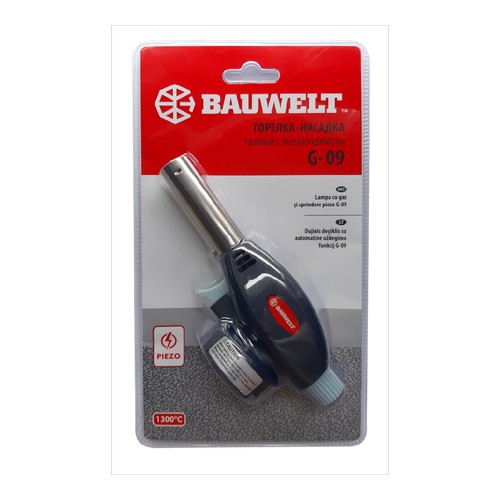 Купить Горелка-насадка газовая с пьезоподжигом G-09 BAUWELT 06010-009010                                   