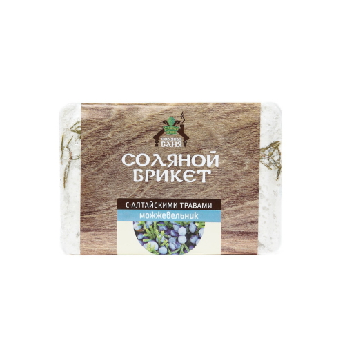 Купить Брикет соляной для бани и сауны с Алтайскими травами Можжевельник1,35 кг СД-0052