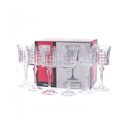 Купить Набор стеклянных бокалов для вина Lady Diamond 270мл  L9743                                         