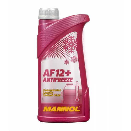 Купить Антифриз красный концентрат Antifreeze AF12+ 1л MANNOL 4112