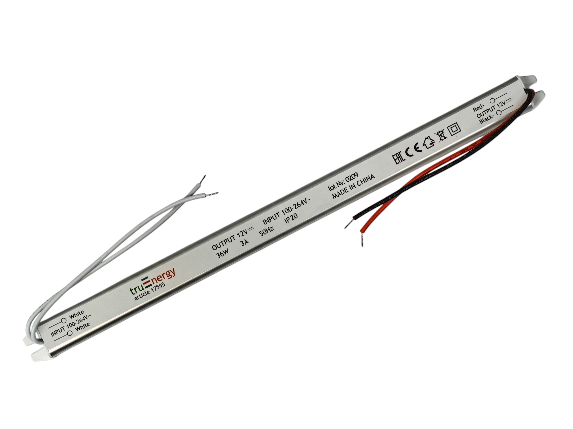 Купить Блок питания для светодиодной ленты серия Block Pencil 12V 36W IP20 3A 17595                        