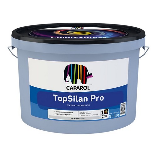 Купить Краска акриловая фассадная TopSilan Pro База 3 прозрачная 9,4 л