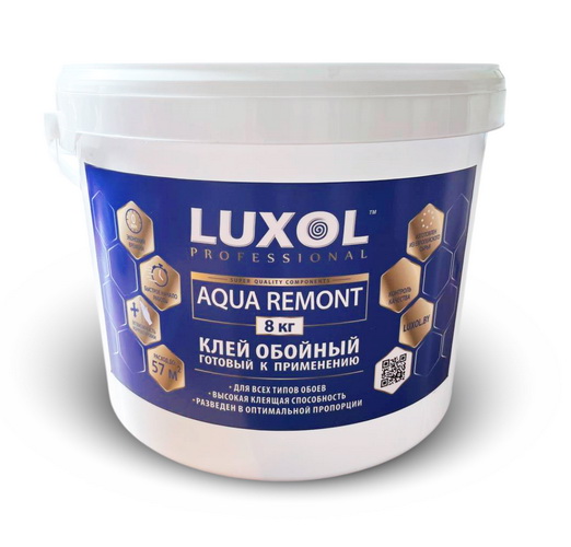 Купить Клей обойный LUXOL AQUA REMONT для всех видов обоев 4 кг                                            