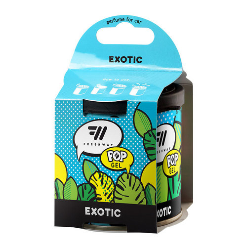 Купить Ароматизатор гелевый 80мл POP GEL EXOTIC т.м.FRESH WAY                                              