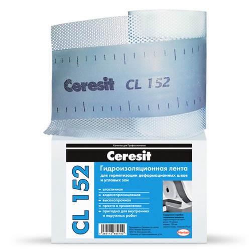 Купить Лента герметизирующая Ceresit CL 152 12смх5м                                                        