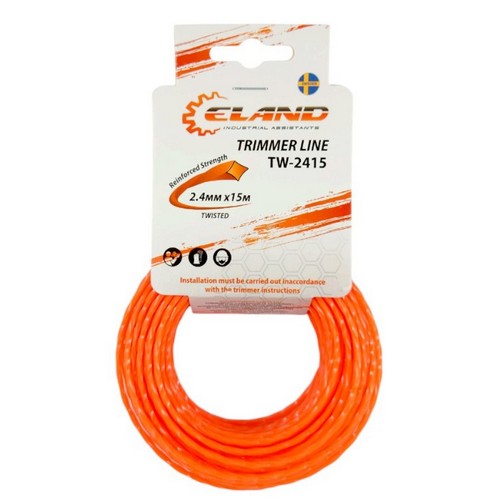 Купить Леска для триммера  TW-2415 2,4мм*15м витой ELAND                                                   