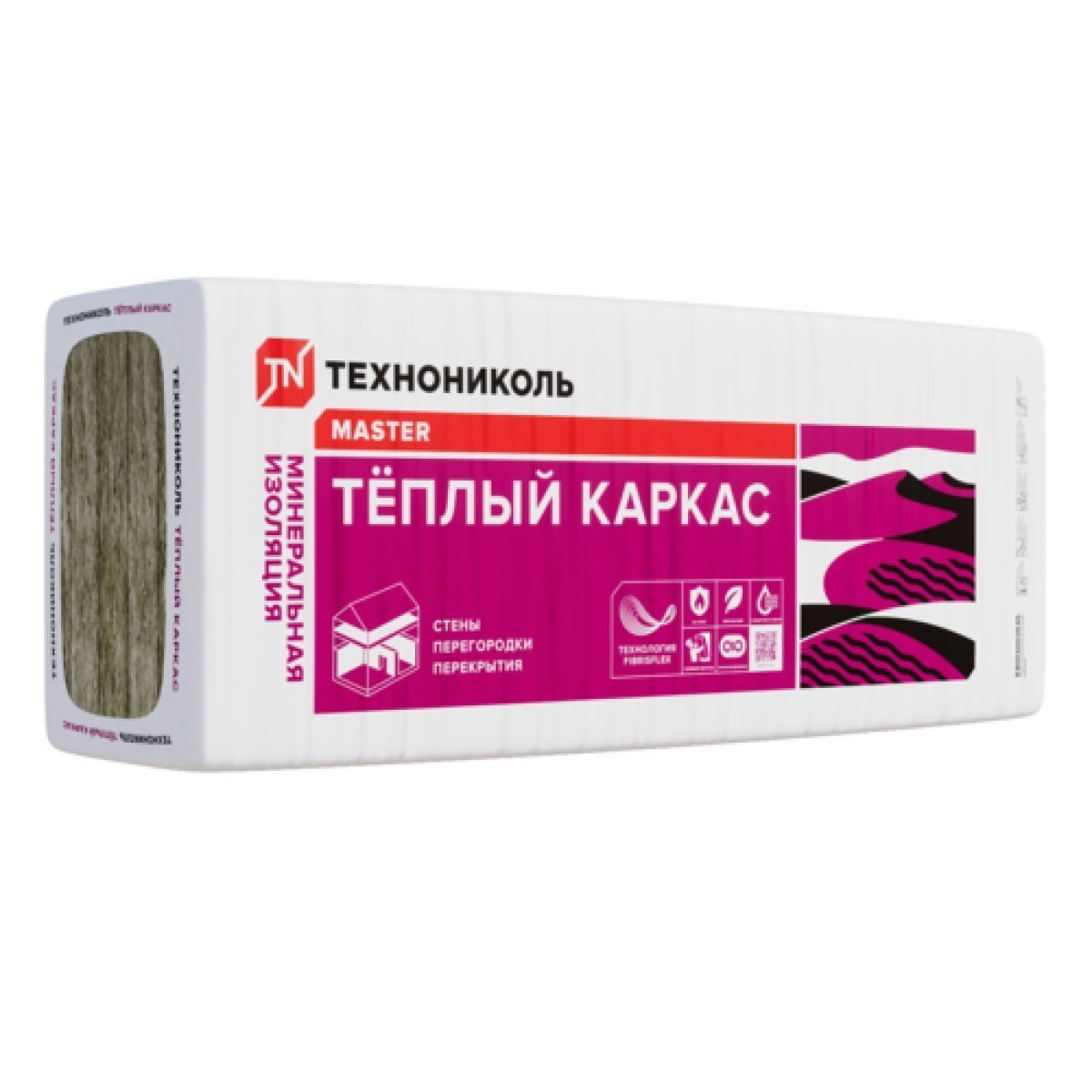 Купить Плиты теплозвукоизоляционные 37 PN Тёплый каркас (5) 100*610*1200 (0,366), арт.114130