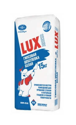 Купить Шпатлевка гипсовая Lux белая 15кг                                                                   