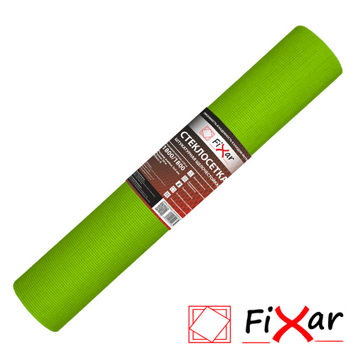 Купить Стеклосетка Fixar ССШ-160 5х5мм ультразеленая рулон 1х50м                                           