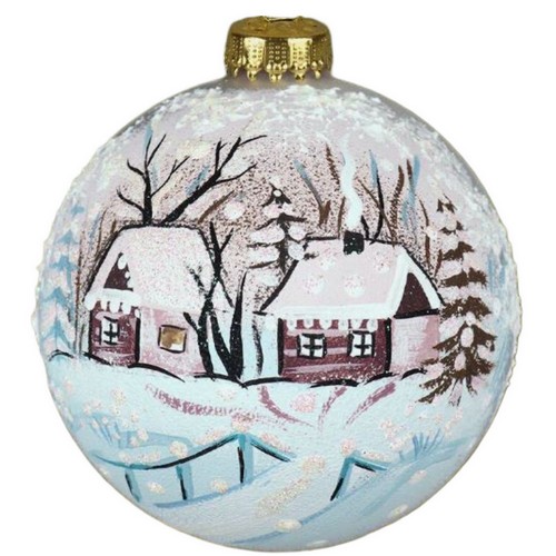 Купить Шар стеклянный декорированный 80 в54 8Ш0103                                                         