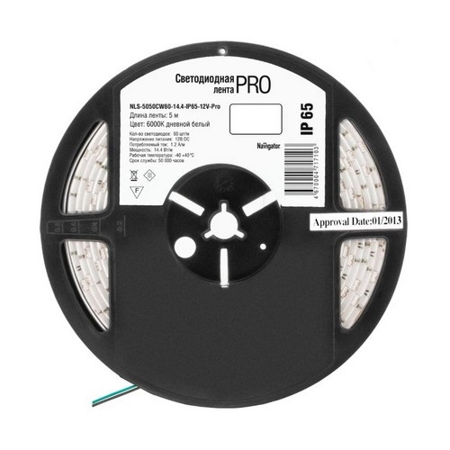 Купить Лента светодиодная Navigator 71 710 NLS-5050CW60-14.4-IP65-12V-Pro R5
