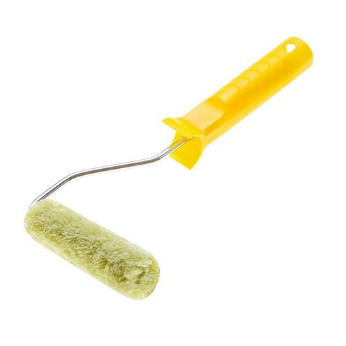 Купить Валик нитяной 10см d15 зеленый Baustar ворс 11мм с ручкой d6 Bauwelt                                