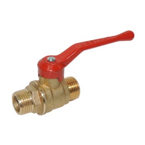 Купить Кран шаровой 1/2 нар-нар резьба ручка-рычаг ЦВЕТЛИТ                                                 