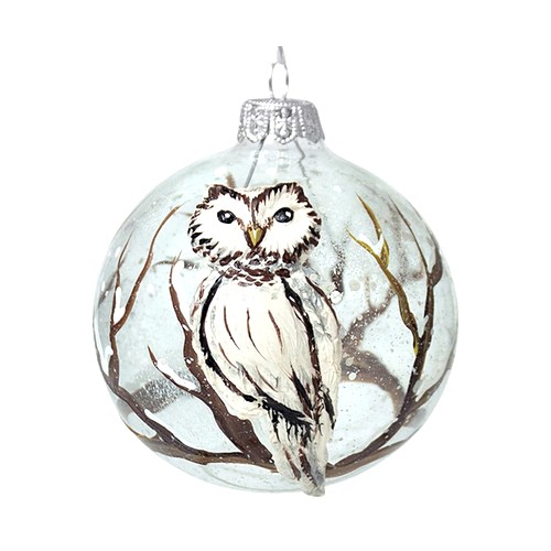 Купить Шар елочный стеклянный Совенок ШБ80-5                                                               