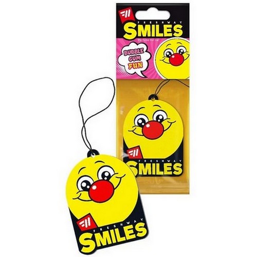 Купить Ароматизатор бумажный SMILES BUBBLE GUM т.м.FRESH WAY                                               