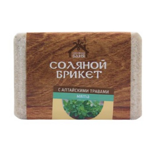 Купить Брикет соляной для бани и сауны с Алтайскими травами Мята 1,35 кг СД-0033
