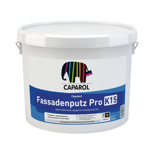 Купить Штукатурка защитно отделочная НВ П 1Д 1,5 Capatect Fassadenputz Pro K15 Base 1 белая 25 кг Caparol