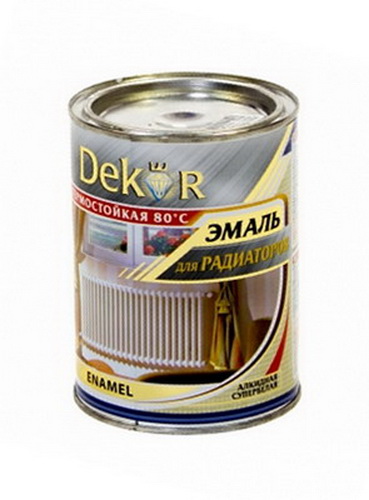 Купить Эмаль алкидная для радиаторов отопления 1,8кг DEKOR                                                 