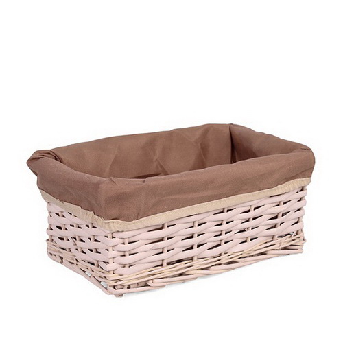 Купить Корзина плетеная из лозы с тканью арт. HL12983.BR.3-3
