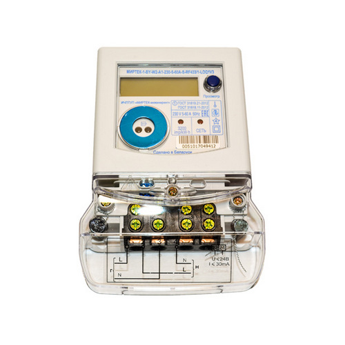 Купить Счетчик однофазный МИРТЕК-1-BY-W2-A1-230-5-60A-S-RF433/1-LOQ1V3