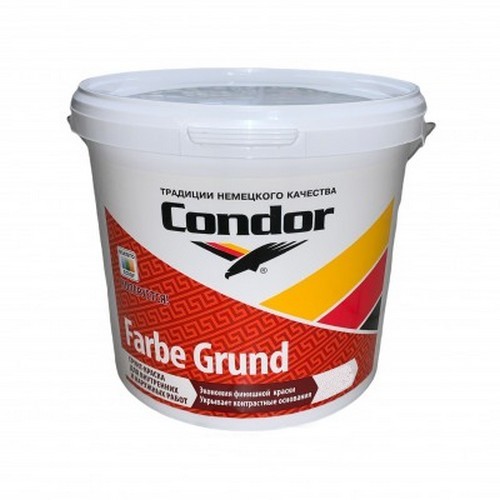Купить Грунтовка краска для наружних и внутренних работ Farbe Grund 15 кг Condor