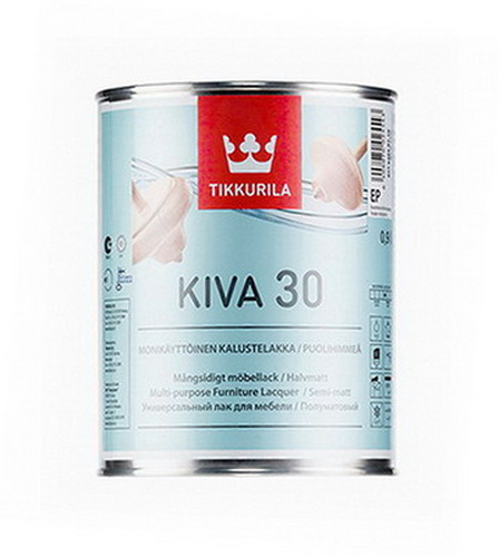 Купить Лак акриловый Kiva для мебели полуматовый 0,9л Tikkurila
