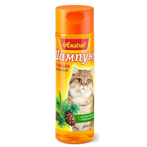Купить Шампунь Amstrel для кошек ранозаживляющий с маслом чайного дерева и кедровым маслом 120мл           
