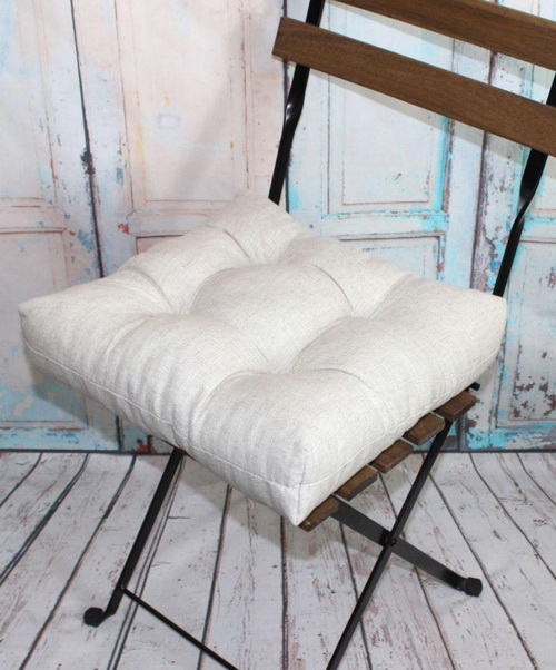 Купить Подушка для сиденья Matex monochrome line белый 40*40*8