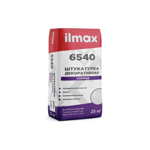Купить Штукатурка декоративная Ilmax 6540 короед
 3мм белая 25кг                                          