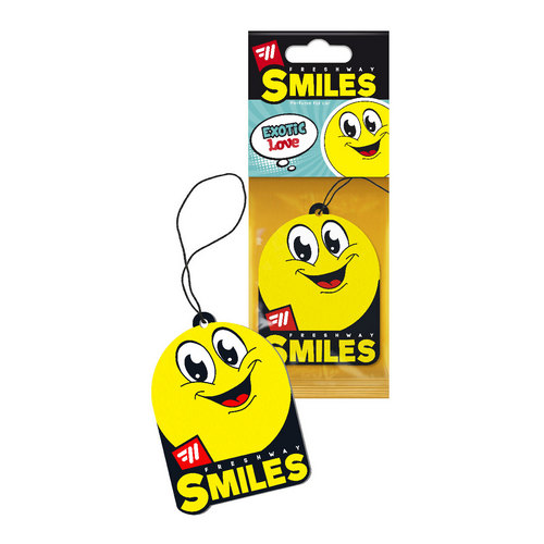 Купить Ароматизатор бумажный SMILES EXOTIC  т.м.FRESH WAY                                                  