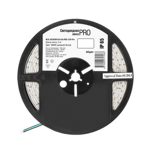 Купить Лента светодиодная Navigator 71 706 NLS-3528CW120-9.6-IP65-12V-Pro R5