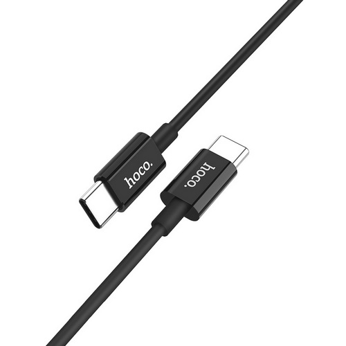 Купить Кабель HOCO X23 USB-C на Type-C  1 метр 3А пластик чёрный