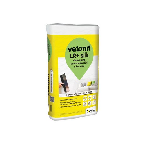 Купить Шпатлёвка финишная Weber Vetonit LR+ 20кг                                                           