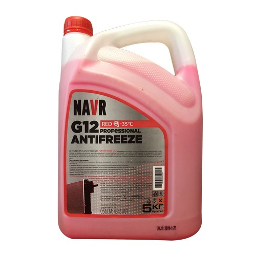 Купить Антифриз NAVR G12 -35 красный 5кг