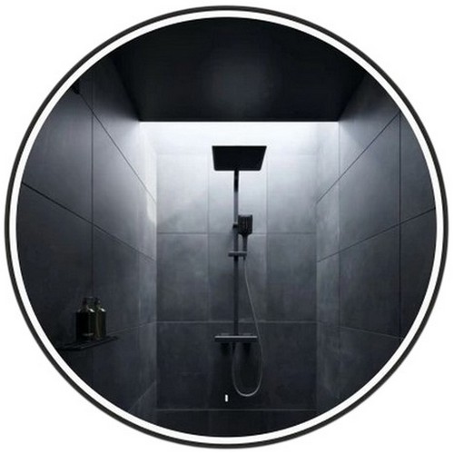 Купить Зеркало Алмаз-Люкс с фронтально подсветкой с датчиком движения подогревом и УФ-окантовкой 80 см     