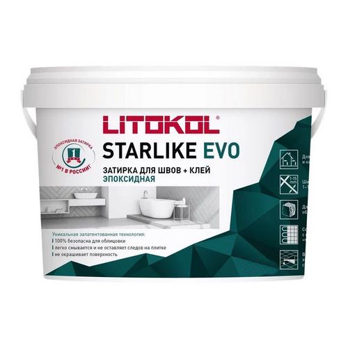 Купить Эпоксидный шовный заполнитель Litokol STARLIKE EVO 100 BIANCO GHIACCIO 1кг                          