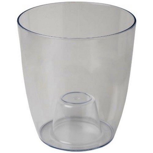 Купить Ваза для орхидей круглая 148х162мм 2л цвет прозрачно-серый                                          