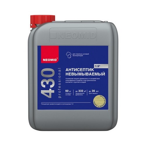 Купить Антисептик невымываемый консервант для древесины Неомид 430 Eco 5кг