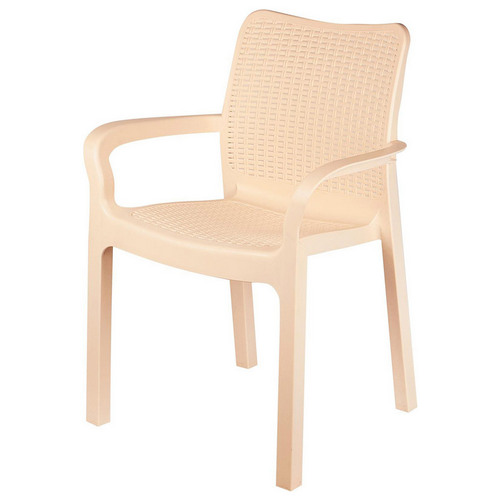 Купить Стул пластиковый Rattan сливочный                                                                   