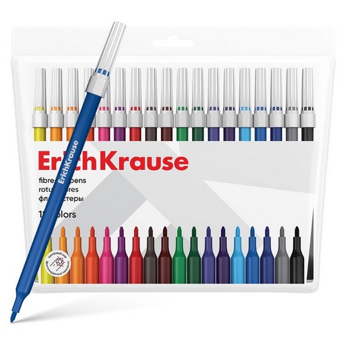Купить Фломастеры ErichKrause light 18 цветов 61829