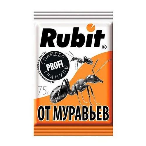 Купить RUBIT Спайдер гранулы от муравьев 75г\1                                                             