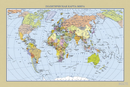 Купить Изображение Политическая карта мира 30275