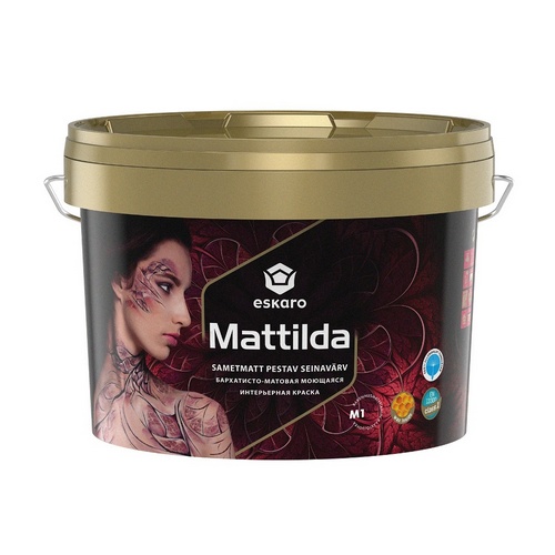 Купить Краска для стен и потолков Mattilda -TR прозрачная бархатисто матовая 2,7 л Eskaro