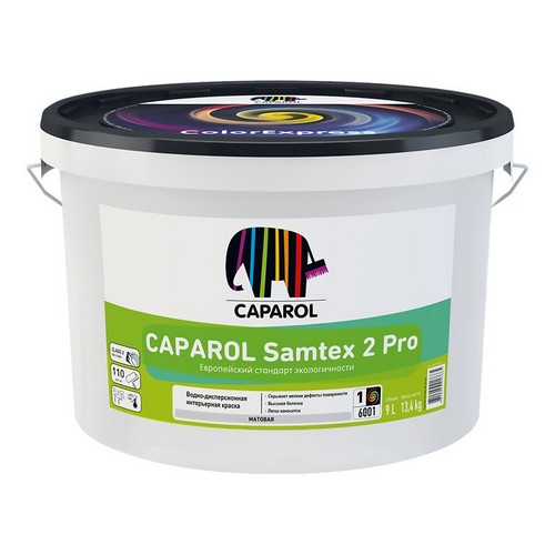 Купить Краска акриловая Samtex 2 Про База 3 прозрачная 2,35 л Caparol                                      